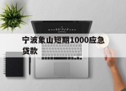 宁波象山短期1000应急贷款