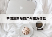 宁波高新短期广州应急借款