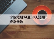 宁波短期14至30天短期应急借款