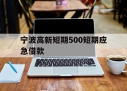 宁波高新短期500短期应急借款