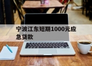 宁波江东短期1000元应急贷款