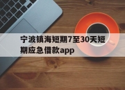 宁波镇海短期7至30天短期应急借款app