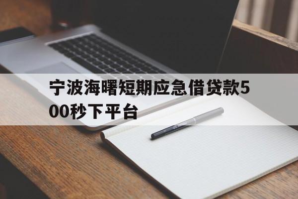 宁波海曙短期应急借贷款500秒下平台