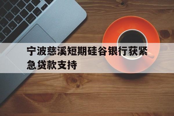 宁波慈溪短期硅谷银行获紧急贷款支持